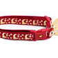Gold Moons and Stars on Dark Red Cat Collar - Pets Perfect