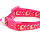 Gold Moons and Stars on Hot Pink Cat Collar, view 6