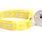 Silver Moons and Stars on Yellow Cat Collar - Pets Perfect