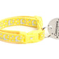 Silver Moons and Stars on Yellow Cat Collar - Pets Perfect