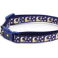 Gold Moons and Stars on Navy Blue Cat Collar - Pets Perfect