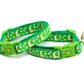 Gold Moons and Stars on Kelly Green Cat Collar