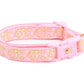 Gold Moons and Stars on Powder Pink Cat Collar - Pets Perfect
