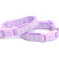 Silver Moons and Stars on Pastel Purple Cat Collar - Pets Perfect
