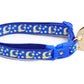 Gold Moons and Stars on Sapphire Blue Cat Collar - Pets Perfect