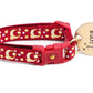 Gold Moons and Stars on Dark Red Cat Collar - Pets Perfect