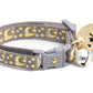 Gold Moons and Stars on Silver Cat Collar - Pets Perfect