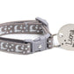 Silver Moons and Stars on Silver Cat Collar - Pets Perfect