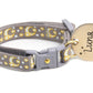 Gold Moons and Stars on Silver Cat Collar - Pets Perfect