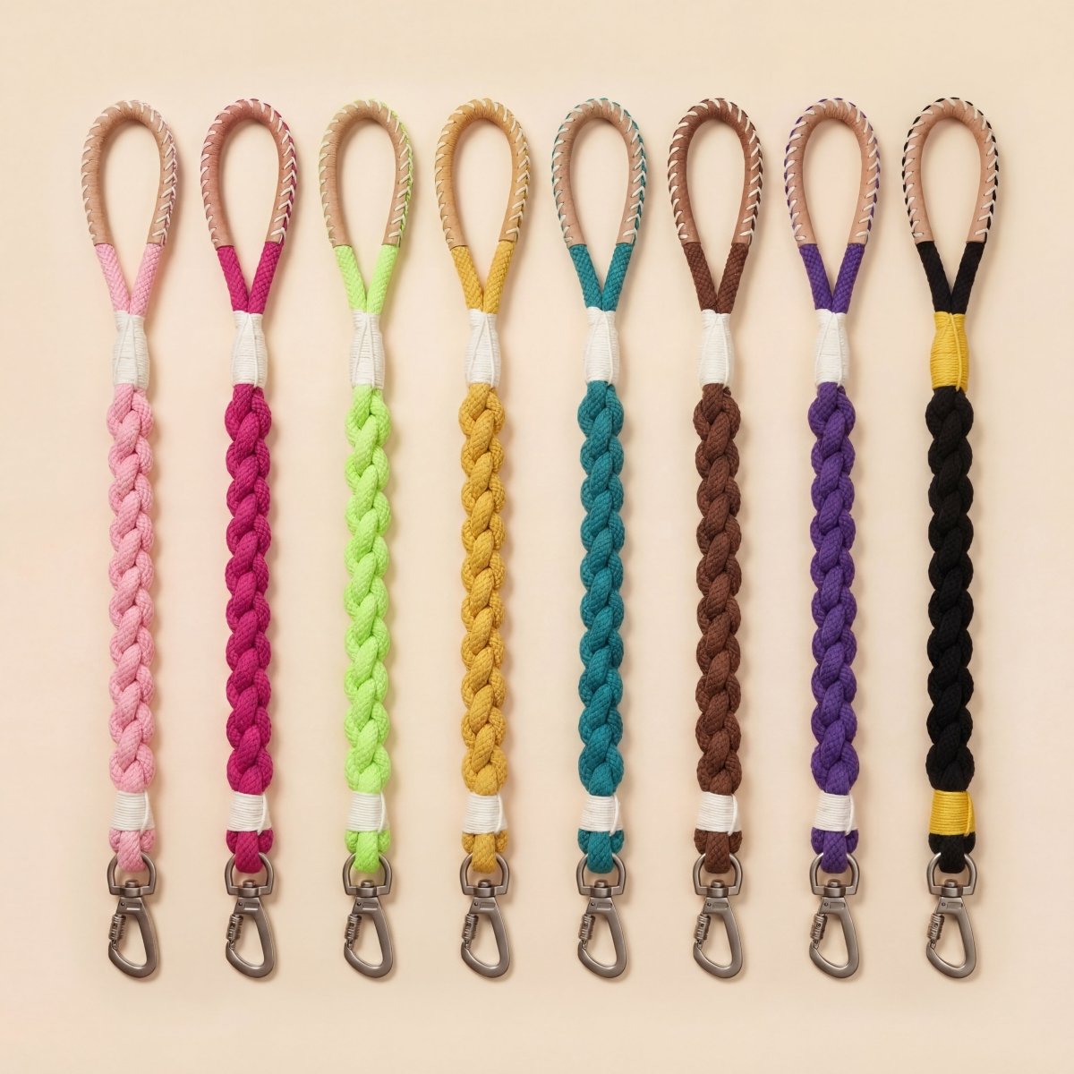 Knotty Pawz Xena Wanderlust Cotton Rope Dog Leash - Eco - Friendly Handmade Leash Collection - Pets Perfect