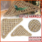 Comfortable and Natural Straw Reptile Bed Hammock for Basking and Relaxation - Pets Perfect