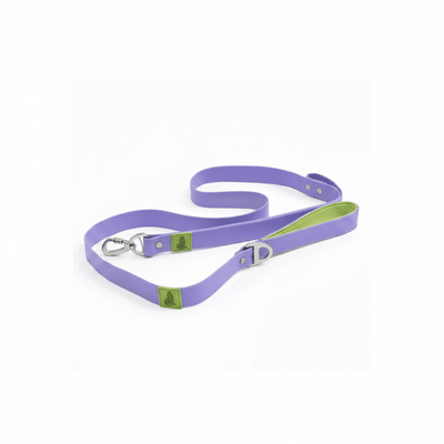 Lavender Garden Waterproof Dog Leash, Lavender / Meadow Green