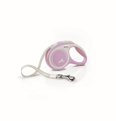 Flexi Comfort Retractable Tape Dog Leash Pink 10 ft, Extra-Small