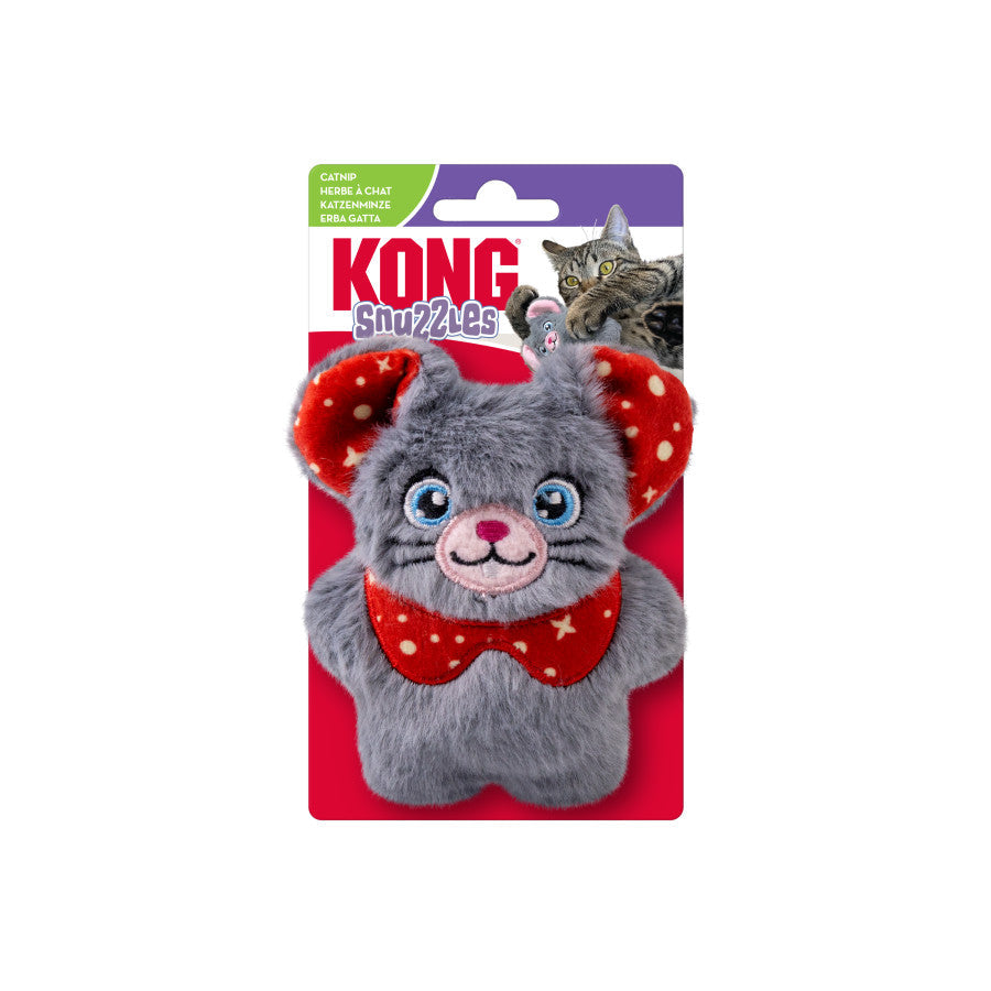 KONG Holiday Cat Snuzzles Mouse Assorted Cat Toy Assorted, 4 ct