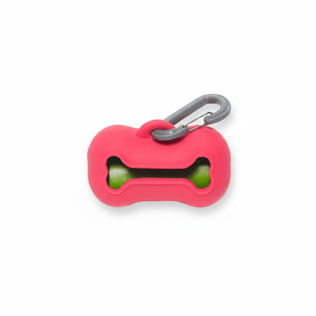 Messy Mutts Dog Wastebag Holder Red - Pets Perfect