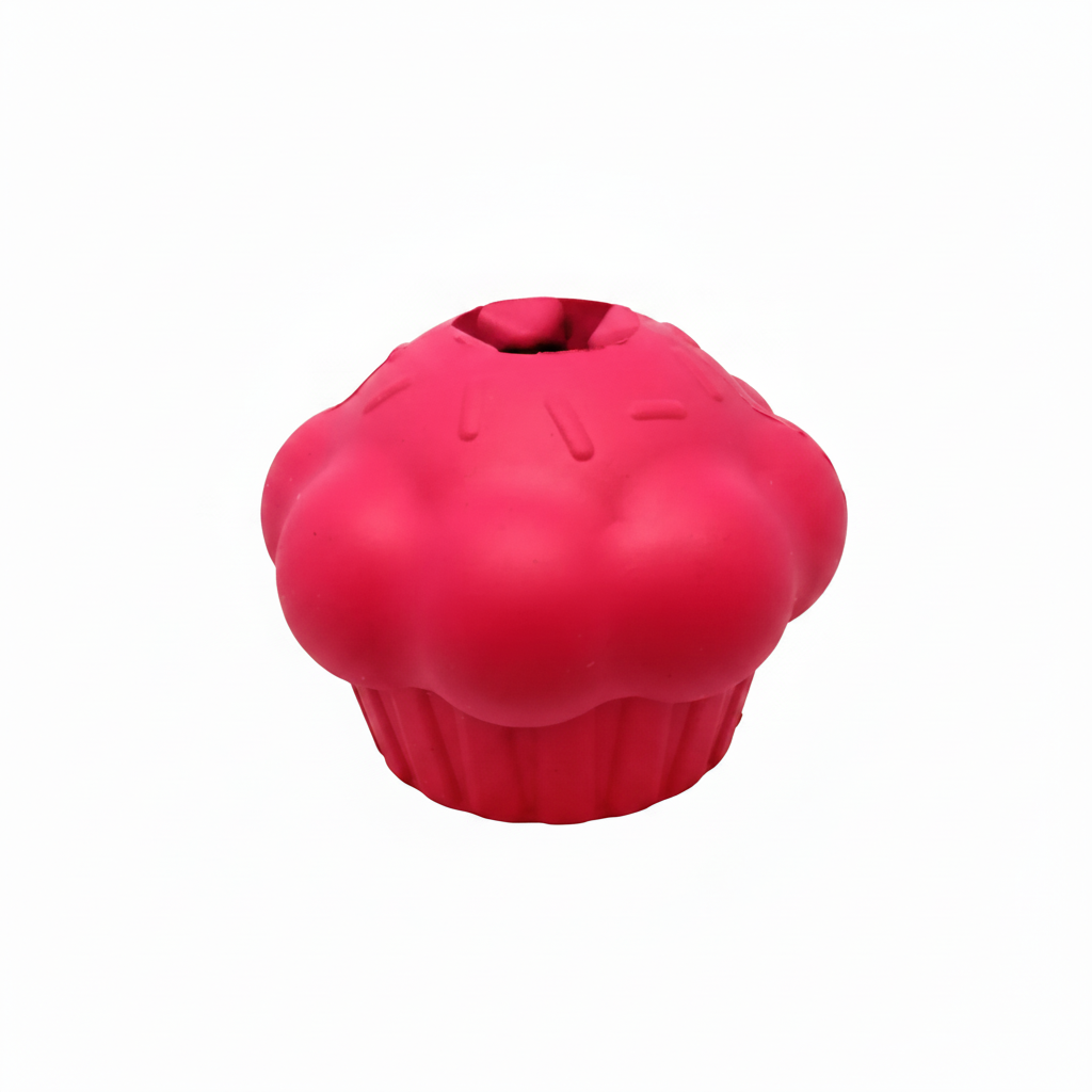 Pink Cupcake Dog Toy 1:1 Off-White