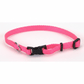 Coastal Adjustable Nylon Dog Collar with Plastic Buckle Neon Pink, 1ea/3/8 In X 812 in - Pets Perfect