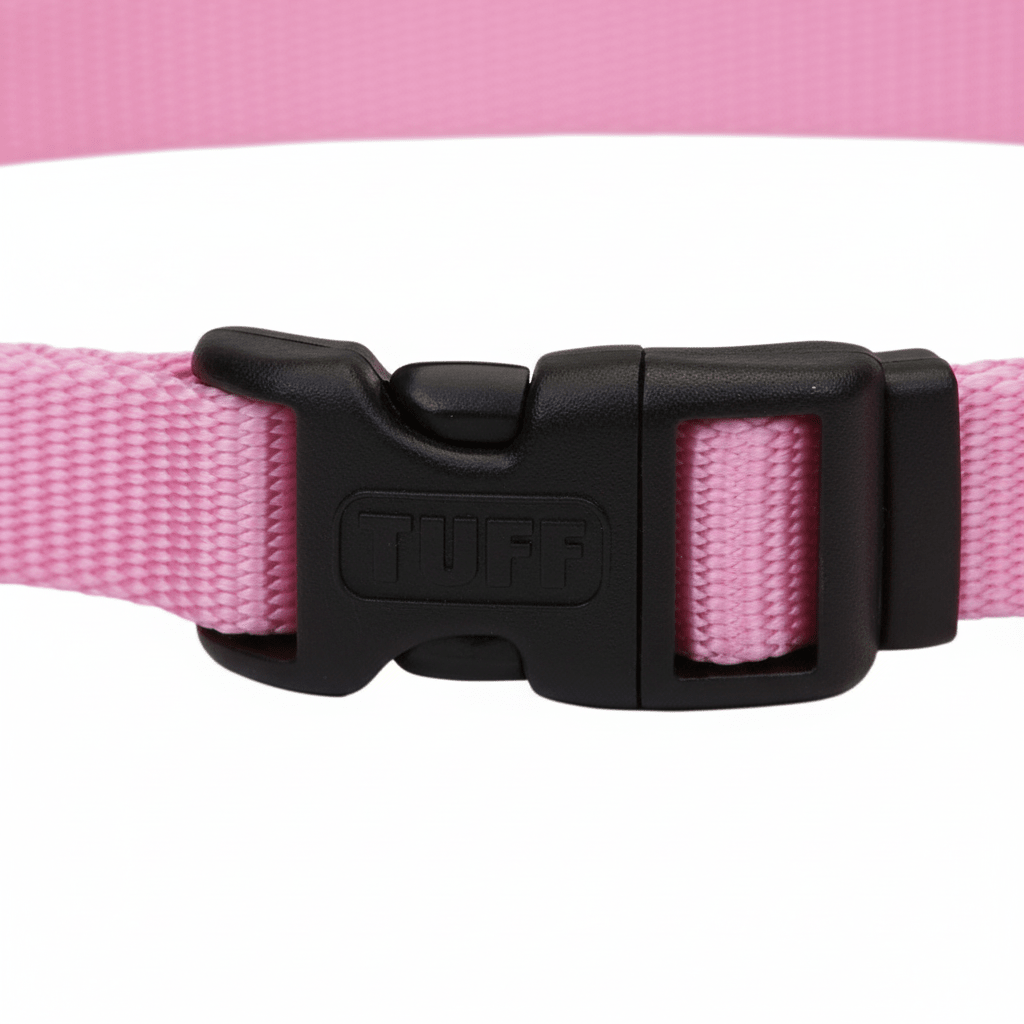 Coastal Adjustable Nylon Dog Collar with Plastic Buckle Bright Pink, 1ea/5/8 In X 1014 in - Pets Perfect