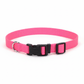 Coastal Adjustable Nylon Dog Collar with Plastic Buckle Neon Pink, 1ea/3/4 In X 1420 in - Pets Perfect
