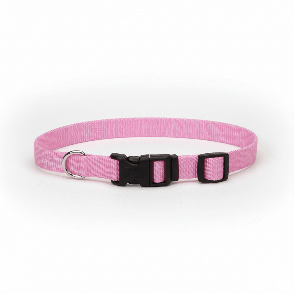 Coastal Adjustable Nylon Dog Collar with Plastic Buckle Bright Pink, 1ea/5/8 In X 1014 in - Pets Perfect