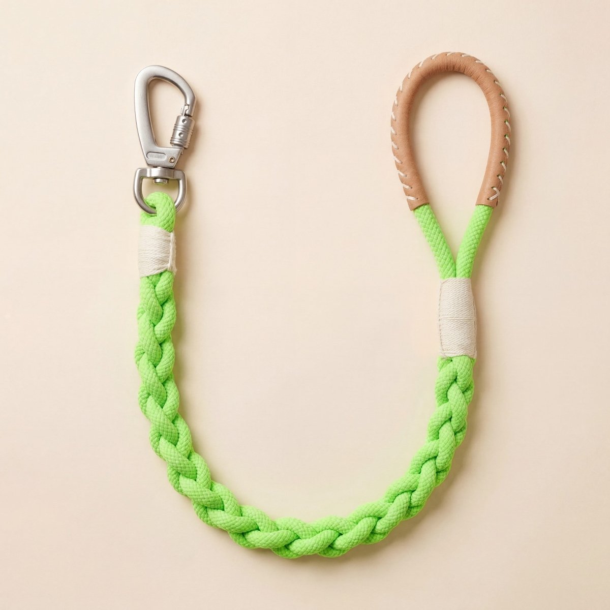 Knotty Pawz Xena Wanderlust Cotton Rope Dog Leash - Eco - Friendly Handmade Leash Collection - Pets Perfect