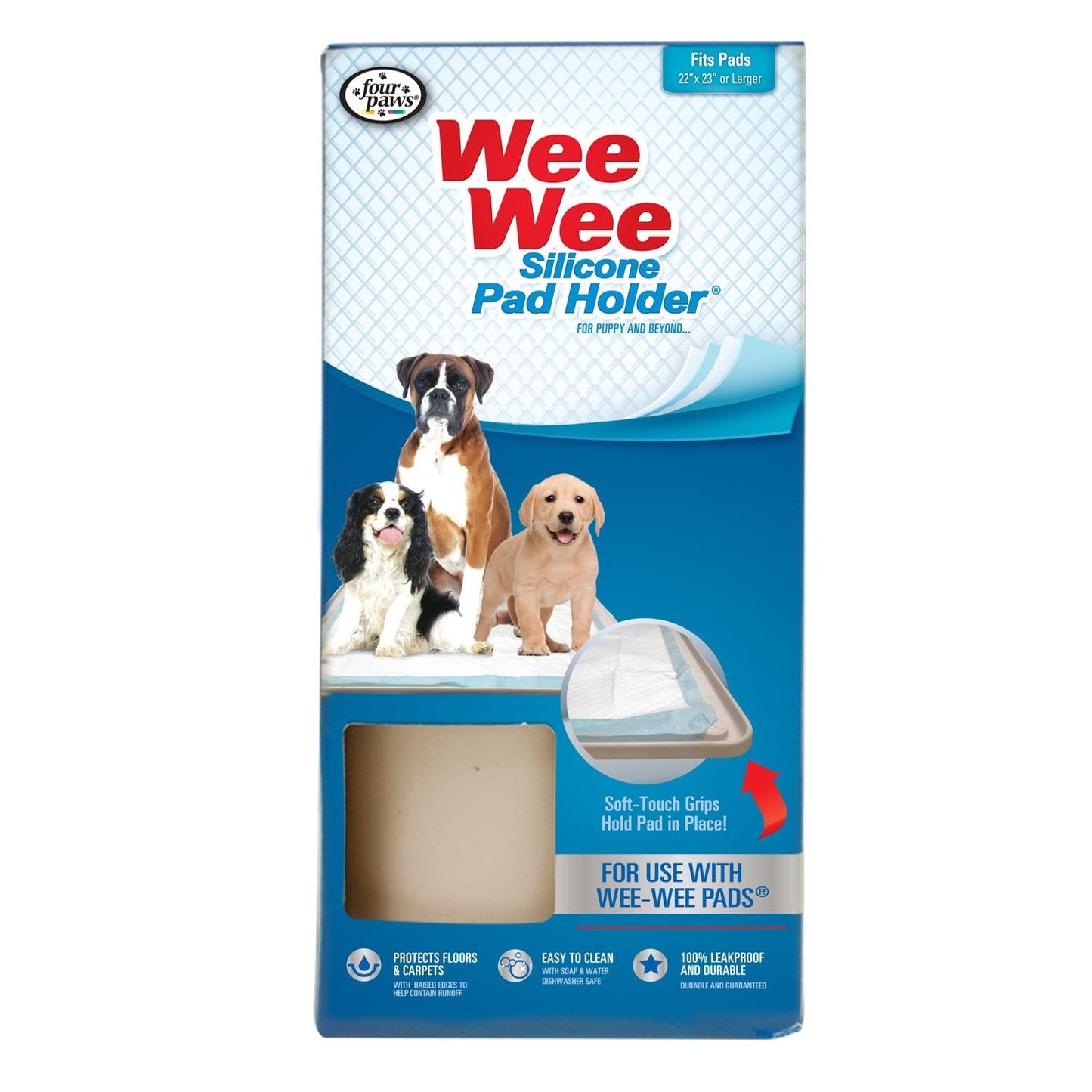 Four Paws WeeWee Silicone Dog Housebreaking Pad Holder 1ea/22 in X 23 in 1 ct